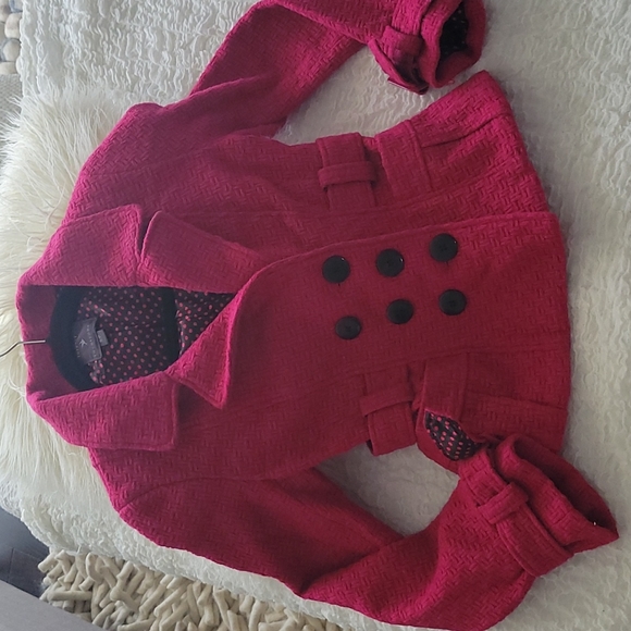 Pink Tweed Blazer Jacket - Picture 1 of 2